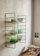 Alva glass water jug, green