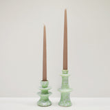 Moroccan handmade candlesticks, pale green