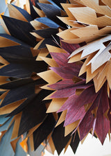 Frostig star ornament with LED light, powder blue