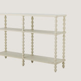 Salino large Off-White Side Table, Pine