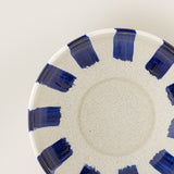 Shakti hand painted indigo glazed stoneware bowl, large