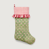 Att Pynta x Yonder Christmas stocking, green and pink star, pre-order