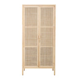 Mariana wood and cane wardrobe