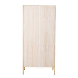 Mariana wood and cane wardrobe