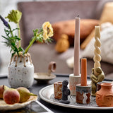 Tapered candle, dusty rose, pack of 4