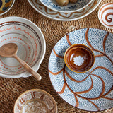 Heikki XL hand painted glazed stoneware bowl