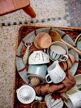 Derry hand painted glazed stoneware bowl