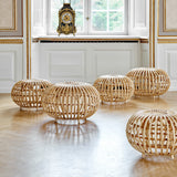 The Rattan ottoman designed by Franco Albini