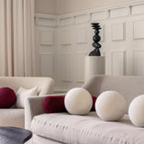 Gotain sculptural sphere cushion - Burgundy