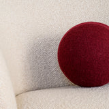 Gotain sculptural sphere cushion - Burgundy