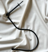 Metal curtain tie back - black