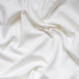 Linen curtain fabric sample – Pure white