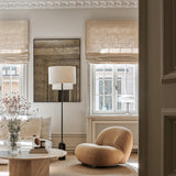 Linen roman blind - petrol