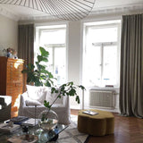 Velvet curtain - khaki