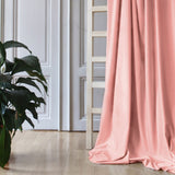 Ready-made dusty pink velvet curtain, 200cm length x 140cm wide (1 panel)