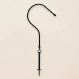 Metal curtain tie back - black