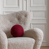 Gotain sculptural sphere cushion - Burgundy