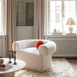 Gotain sculptural sphere cushion - Burnt orange