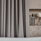 Shower curtain fabric sample - Grey