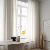 Sheer linen curtain - off-white