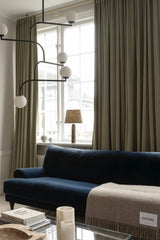 Velvet curtain - khaki