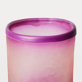 HKLiving glass tea light holder - purple