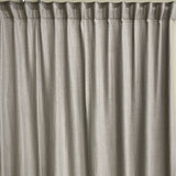 Ready made grey linen curtain, 225cm length / 280cm wide (1 panel)