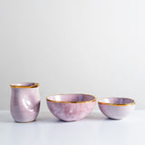 Handmade bowl with 24 carat gold - Att Pynta