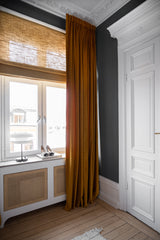 Linen roman blind - Mustard