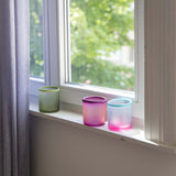 HKLiving glass tea light holder - purple