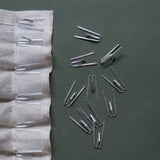 Sheer linen curtain - petrol