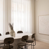 Voile sheer fabric - pure white