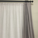 Ready made white sheer linen curtain 230cm length / 140cm wide (1 panel)