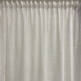 Ready made white sheer linen curtain 230cm length / 140cm wide (1 panel)