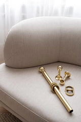 Curtain rings in bronze - Pack of 10