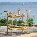 The Carlo rattan bar trolley - Outdoor