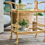 The Carlo rattan bar trolley - Outdoor