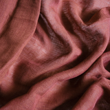 Sheer linen roman blind - Terracotta