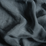 Sheer linen roman blind - petrol