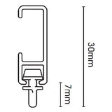 Black curtain track - set sizes (20% discount)