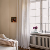 Linen curtain - pure white