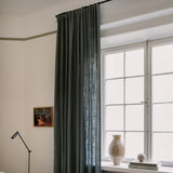 Linen curtain - petrol