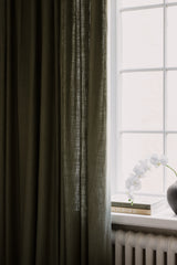 Linen fabric - khaki