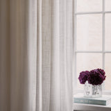 Linen curtain - pure white