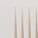 Tapered candle, dusty rose, pack of 4