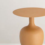 Ayah yellow metal side table