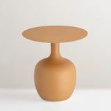 Ayah yellow metal side table