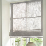 Linen roman blind - grey