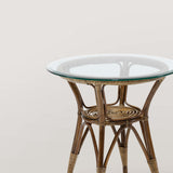 Tony rattan side table - (1 in stock)