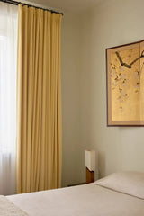 Velvet curtain - Oat yellow - Blackout Lined